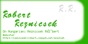 robert reznicsek business card